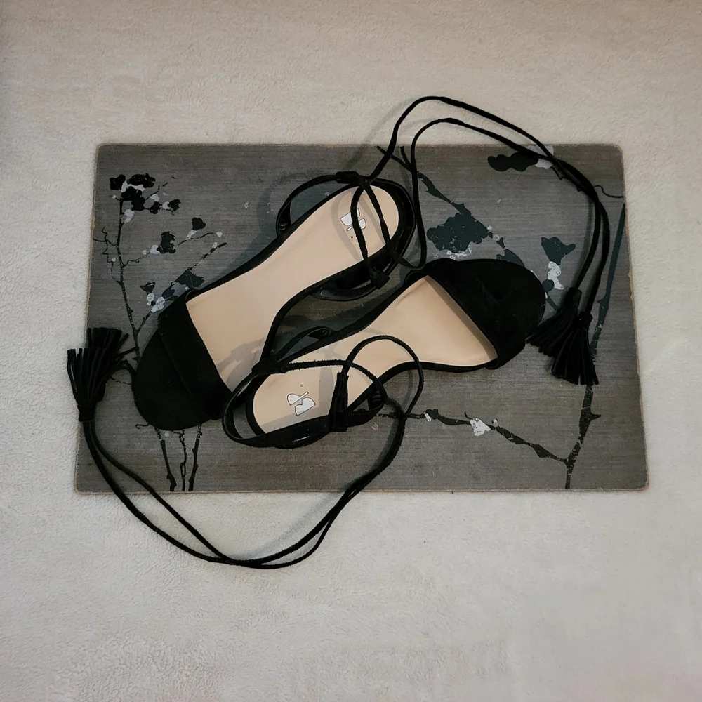 Nordstrom BP Black Sandals - Picture 4 of 9